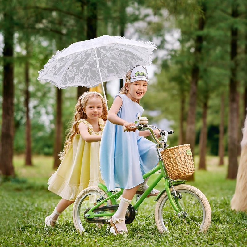 Solnique Mini Lace Embroidery Parasol for Kids – Vintage Bridal Umbrella for Wedding Flower Girls, Small Decorative Lace Parasol for Tea Party - Image 5